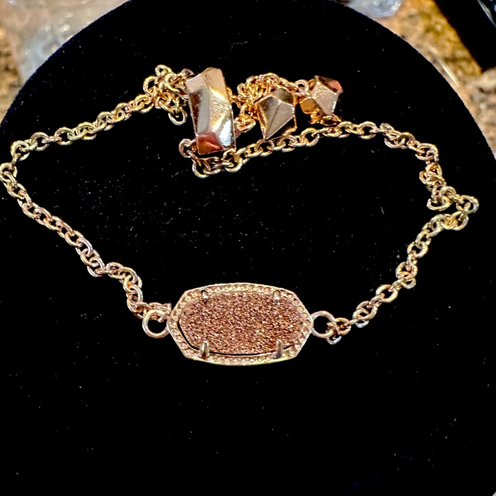 Kendra Scott Rose Gold Druzy bracelet